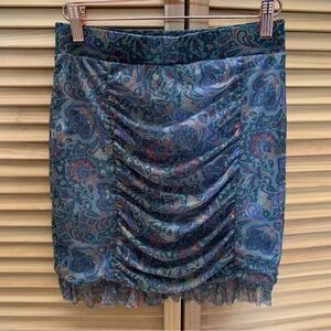 NWT Free People Paisley Skirt XS